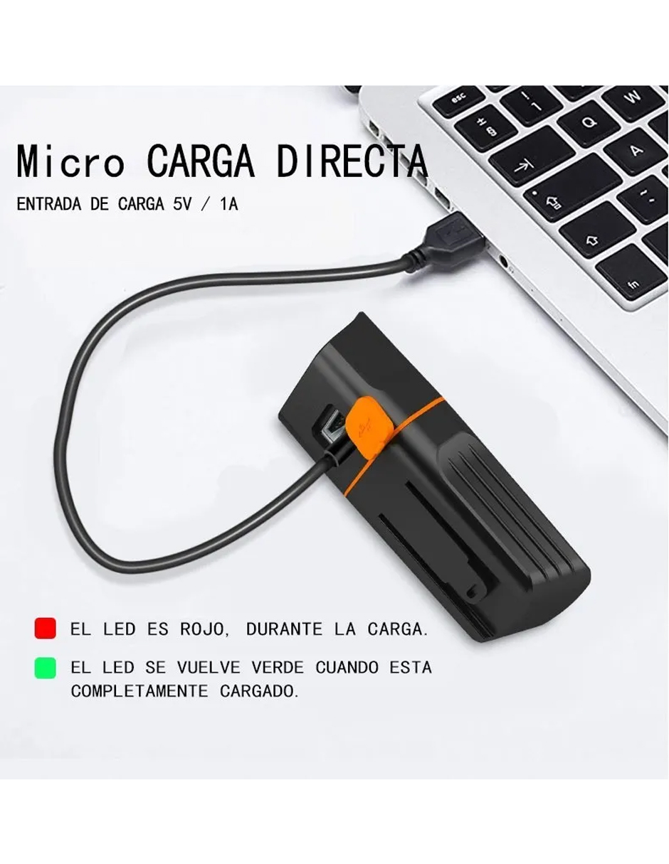 Foto 4 pulgar | Lámpara Led Petukita Box AH-04 Impermeable para Bicicleta color Negro