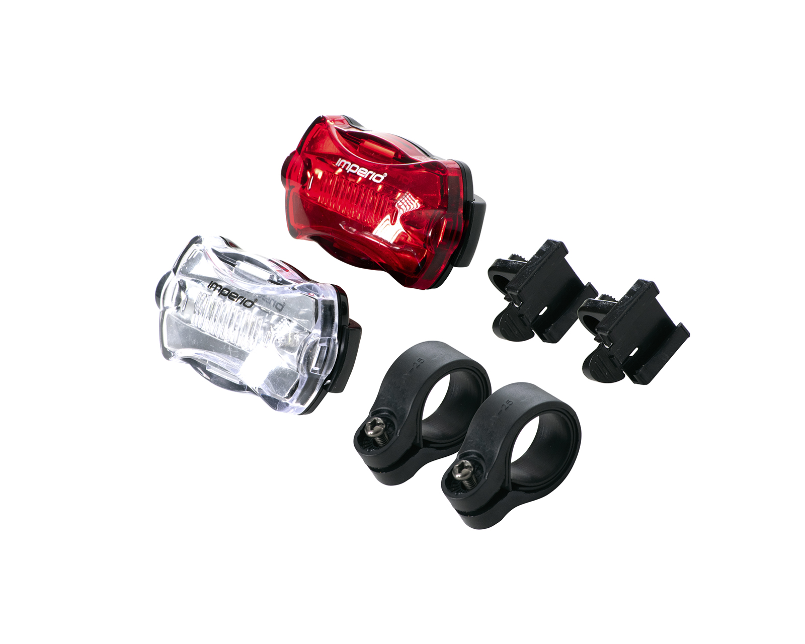 Foto 3 pulgar | Paquete 5 Luces Delanteras y traseras Blanca y Roja Veloci para bicicleta