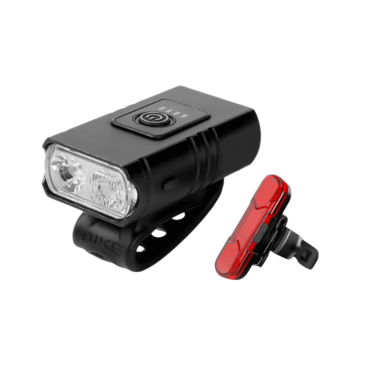 Luces Delantera y Trasera de Bicicleta a Prueba de Lluvia Eo Safe Imports Esi-4842 Negro