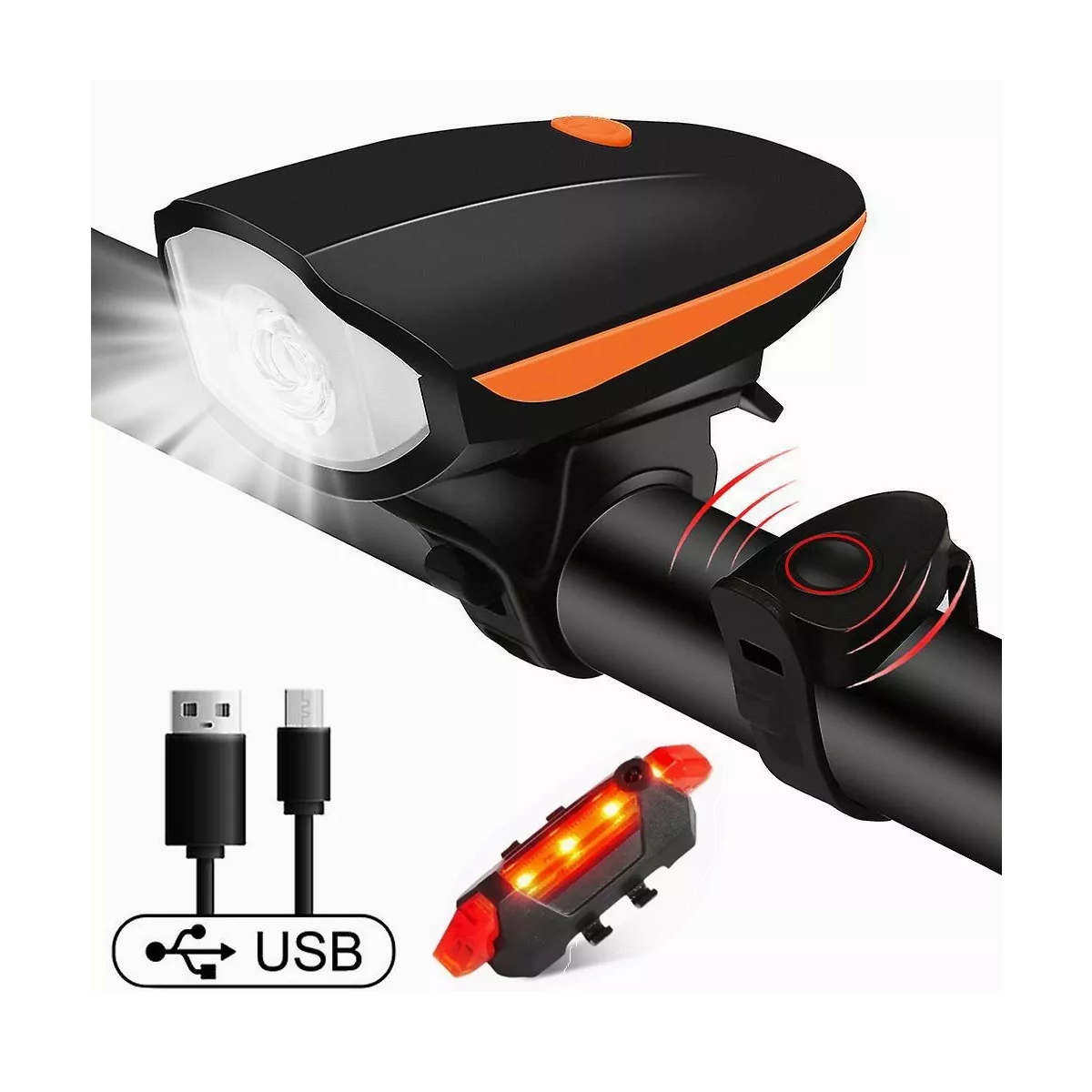 Foto 4 | Luz para Bicicleta Eo Safe Imports Esi5327 Recargable