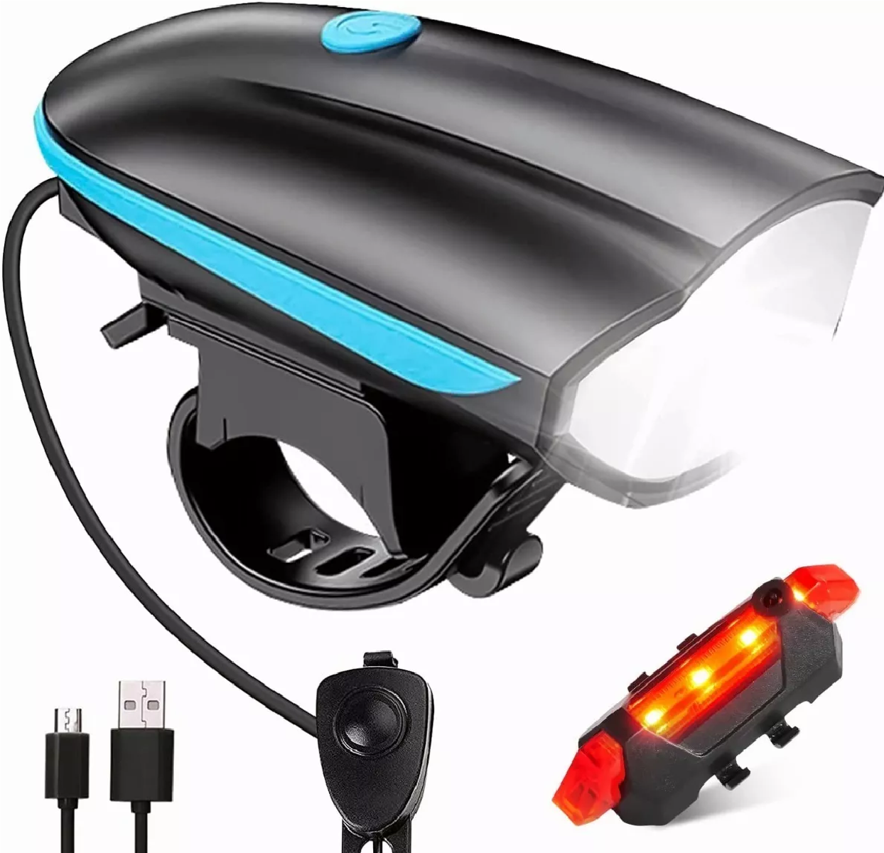Foto 2 pulgar | Lámpara Luces para Bicicleta Recargables Eo Safe Imports ESI-5341 Multicolor