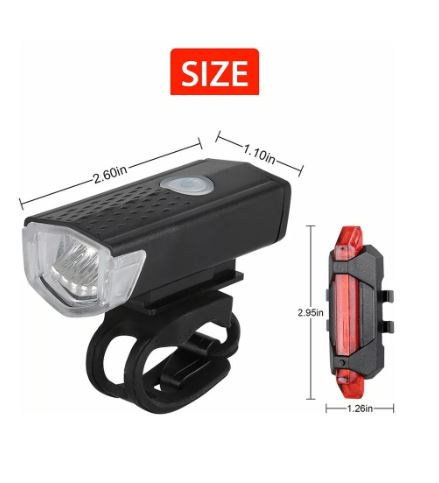 Foto 4 pulgar | Luces Delantera y Trasera Wünd para Bicicleta Impermeable