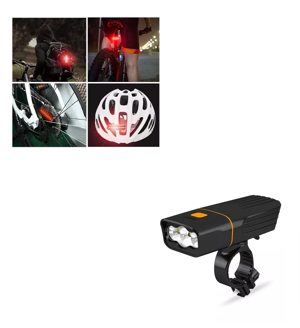 Foto 6 pulgar | Lámpara Impermeable Para Bicicleta T6 Recargable 1000lm Led