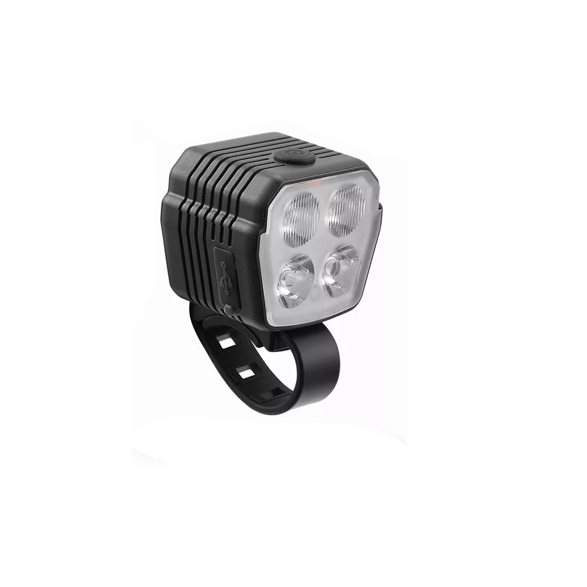 Luz Bicicleta Recargable Delantera Y Traser Y Claxon Eo Safe Imports Esi-13746 Negro