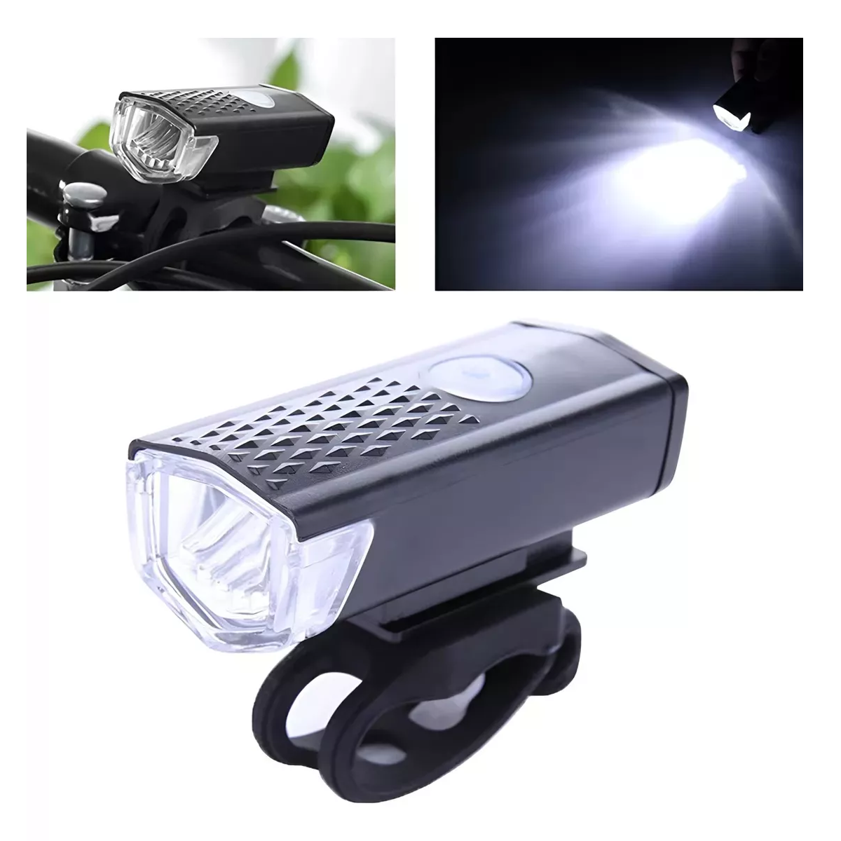 Foto 4 pulgar | Luz Bicicleta Recargable Delantera Led Ciclismo Eo Safe Imports Esi-14511 Negro