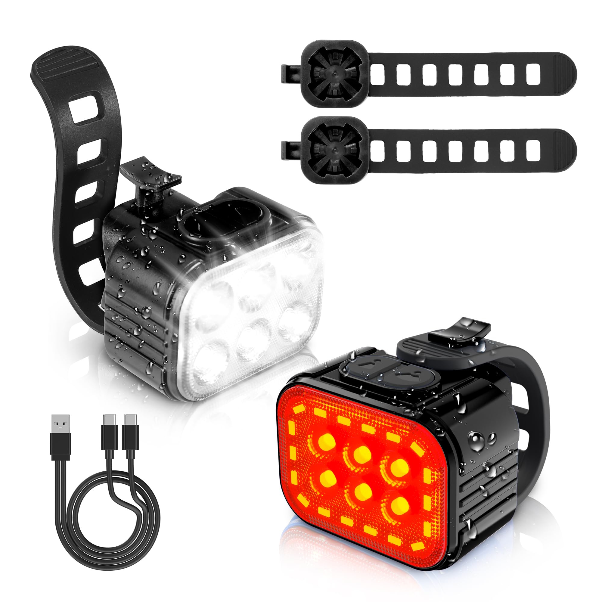 Foto 2 pulgar | Juego De Luces Para Bicicleta Workpro Recargables De 1200 Mah A Prueba De Agua - Venta Internacional.