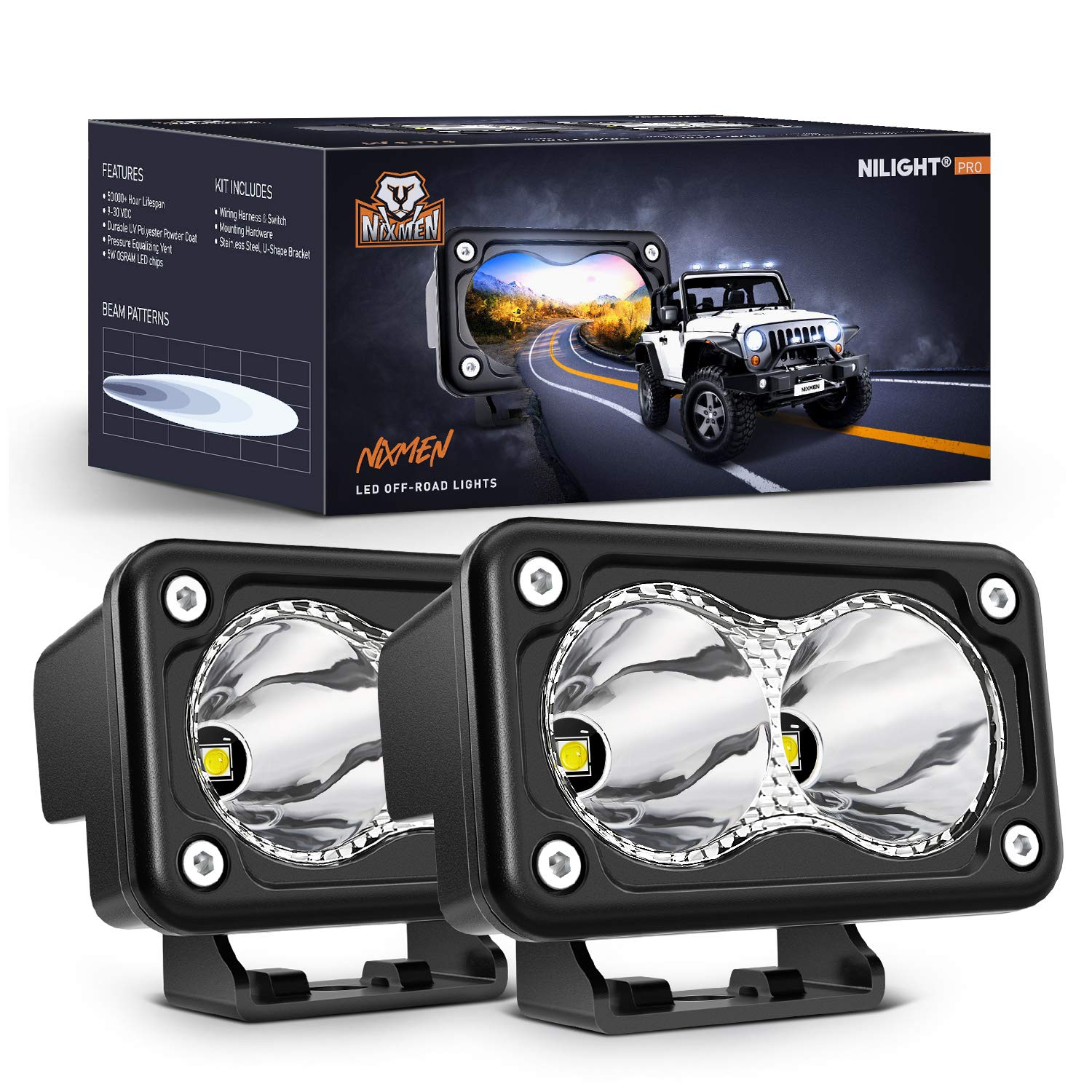Cápsulas Led Nilight Para Motocicletas, 3 Pulgadas, 1300 Lúmenes, 2 Unidades - Venta Internacional.