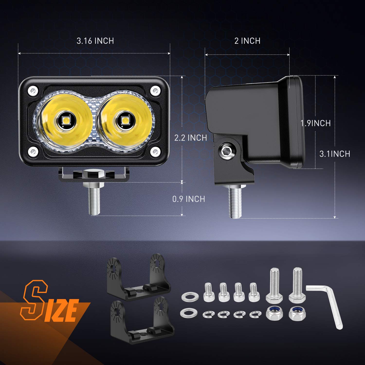Foto 3 pulgar | Cápsulas Led Nilight Para Motocicletas, 3 Pulgadas, 1300 Lúmenes, 2 Unidades - Venta Internacional.