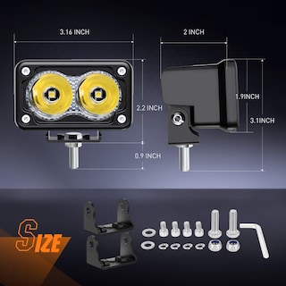 Foto 2 | Cápsulas Led Nilight Para Motocicletas, 3 Pulgadas, 1300 Lúmenes, 2 Unidades - Venta Internacional.