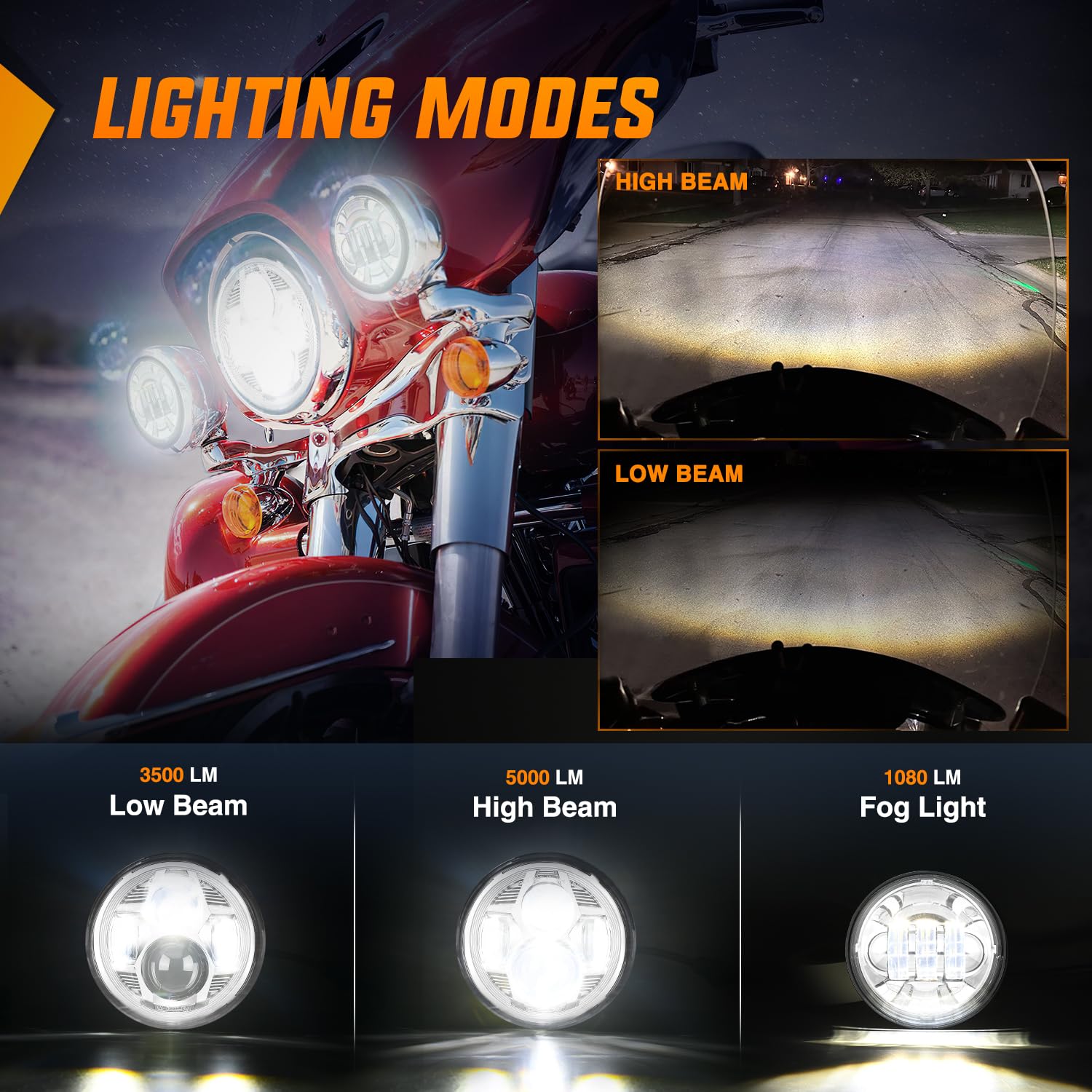 Foto 4 pulgar | Kit De Faros Led Y Faros Antiniebla Para Motocicleta Nilight De 7 Pulgadas+4,5 Pulgadas - Venta Internacional.
