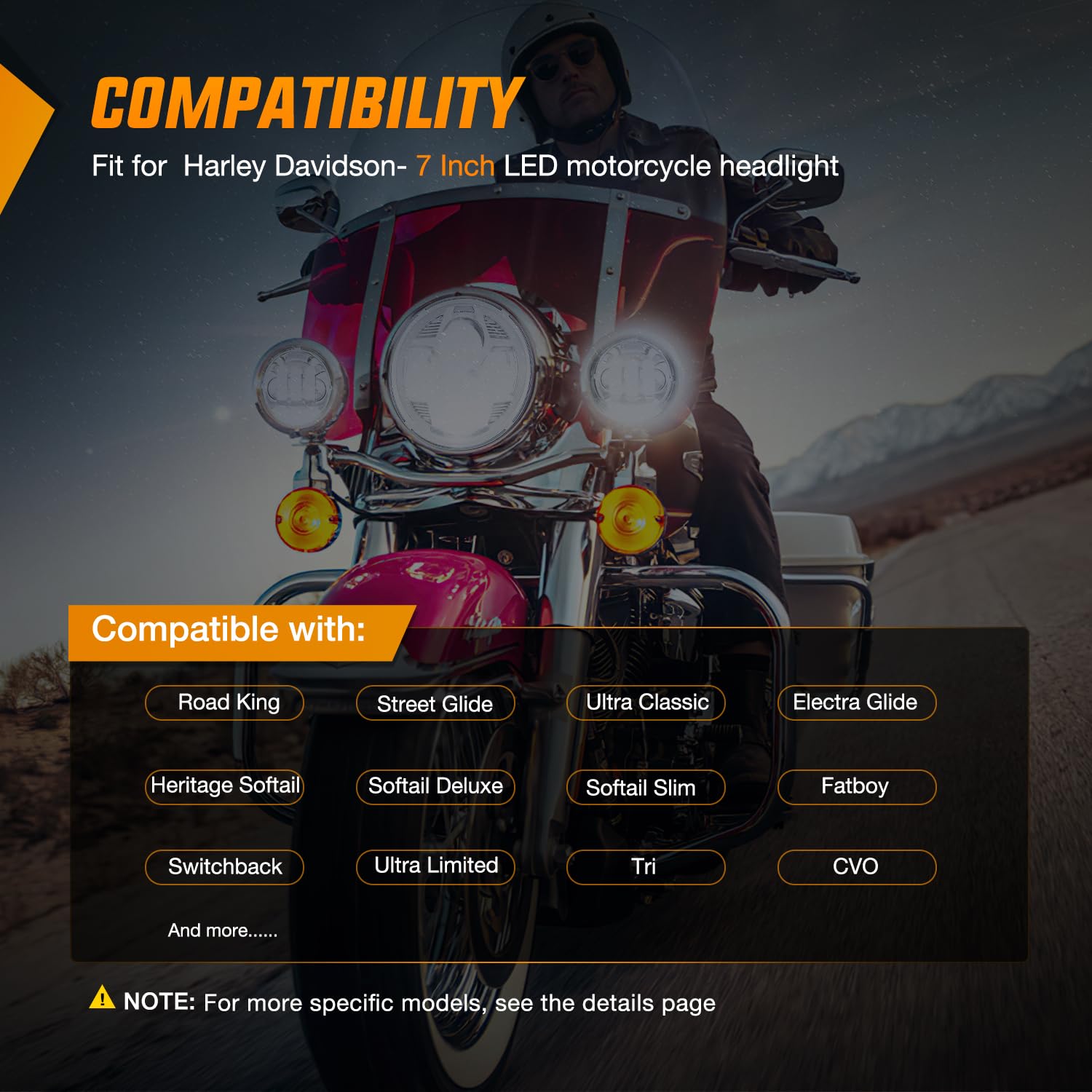 Foto 7 | Kit De Faros Led Y Faros Antiniebla Para Motocicleta Nilight De 7 Pulgadas+4,5 Pulgadas - Venta Internacional.