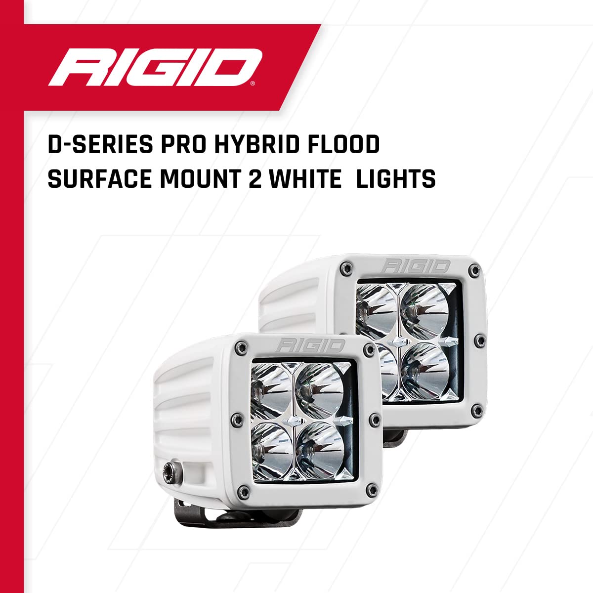 Foto 2 | Flood Lights Rigid Industries D-series Pro Hybrid White X2 - Venta Internacional.