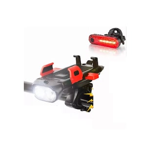 Foto 1 | Lámpara De Luces 4 En 1 De Bicicleta Luz Trasera Recargable Eo Safe Imports Esi-19309 Multicolor