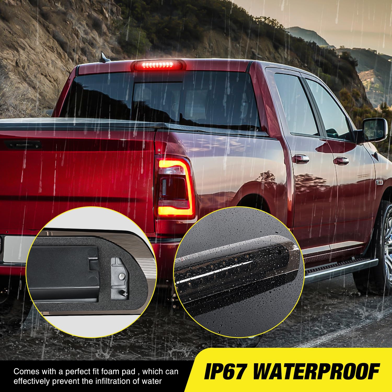 Foto 5 pulgar | Tercera Luz De Freno Nilight High Mount Para Dodge Ram 02-08 - Venta Internacional.