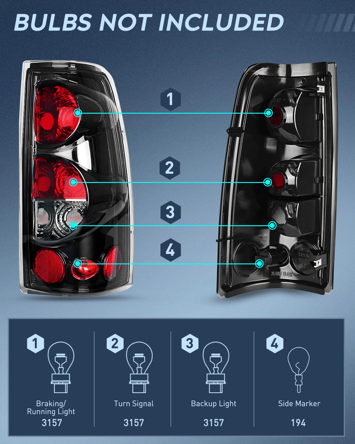 Foto 4 pulgar | Conjunto De Luces Traseras Compatible Con Nilight Para Chevy Silverado 99-07 - Venta Internacional.