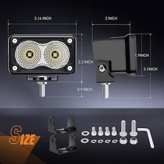 Foto 2 | Luz De Inundación Led Nilight Para Motocicleta, 3 Pulgadas, 1160 Lm, 2 Unidades - Venta Internacional.