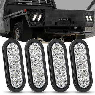 Foto 1 | Luz Trasera Para Remolque Nilight, 6 Pulgadas, Ovalada, 24 Led, Blanca, 4 Unidades, 12 V - Venta Internacional.