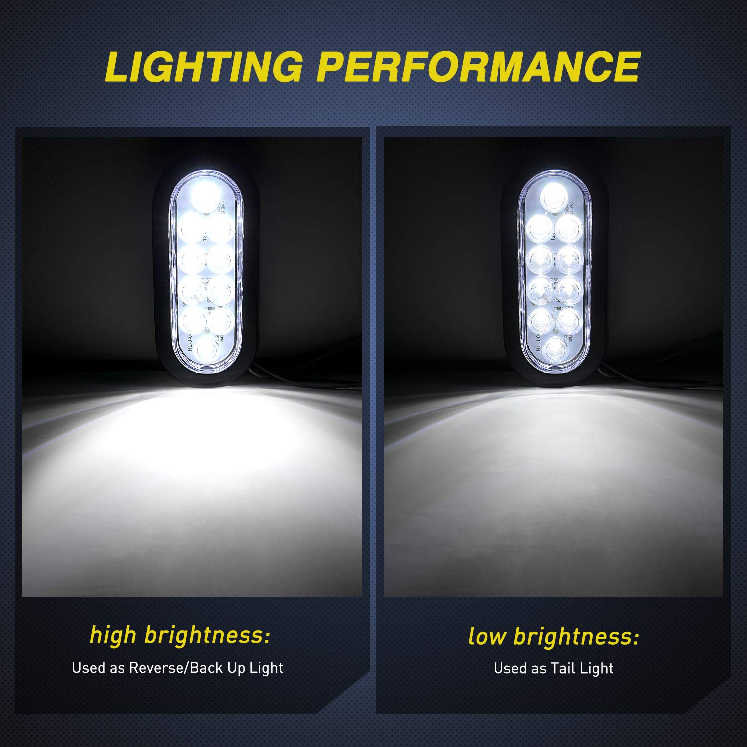Foto 6 pulgar | Luces Traseras Para Remolque Nilight Tl-09, 15 Cm, Ovaladas, Led Blancas, 2 Unidades - Venta Internacional.
