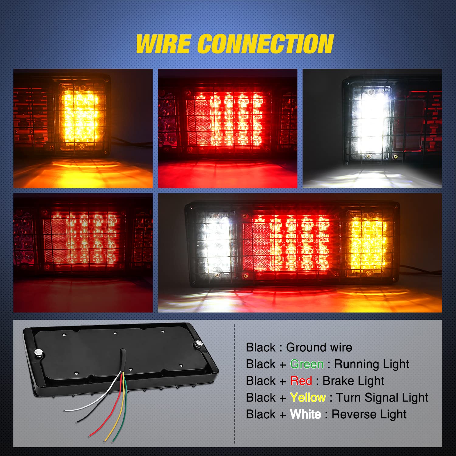 Foto 4 pulgar | Kit De Luces Traseras Nilight 40 Led Para Camión, Remolque Y Autocaravana - Venta Internacional.