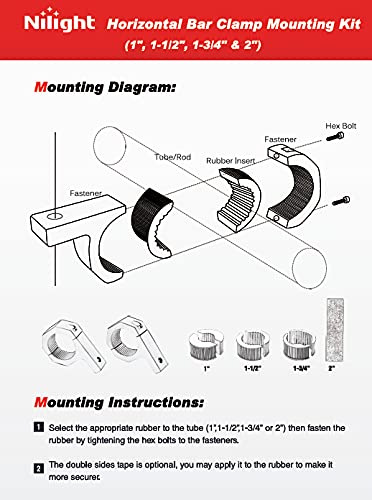 Foto 7 pulgar | Kit De Soporte De Montaje Para Luces Led Todoterreno Nilight 90020b - Venta Internacional.