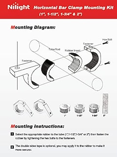 Foto 6 | Kit De Soporte De Montaje Para Luces Led Todoterreno Nilight 90020b - Venta Internacional.