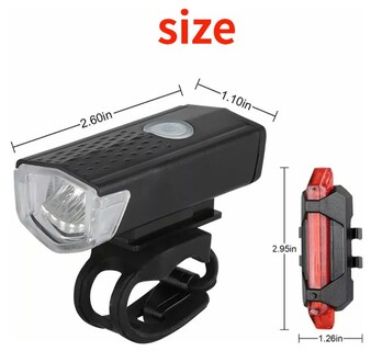 Foto 2 | Xtellar Kit Premium De Luces Recargables Para Bicicleta, 4 Piezas, Resistente Al Agua Ipx6, Iluminación Nocturna Ó