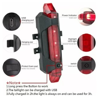 Foto 4 | Xtellar Kit Premium De Luces Recargables Para Bicicleta, 4 Piezas, Resistente Al Agua Ipx6, Iluminación Nocturna Ó