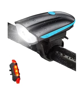 Foto 1 | Xtellar Luces Led Para Bicicleta Recargables Usb Con Claxon Integrado Resistentes Al Agua Ipx7