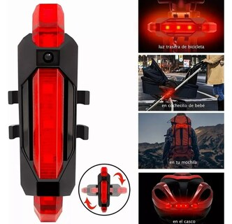 Foto 4 | Xtellar Luces Led Para Bicicleta Recargables Usb Con Claxon Integrado Resistentes Al Agua Ipx7