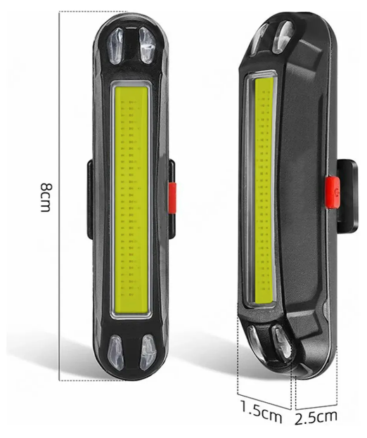 Foto 3 pulgar | Xtellar Juego De 2 Luces Rojo Y Azul Led Estroboscópicas Usb Recargables Para Bicicletas Con 5 Modos De Iluminación