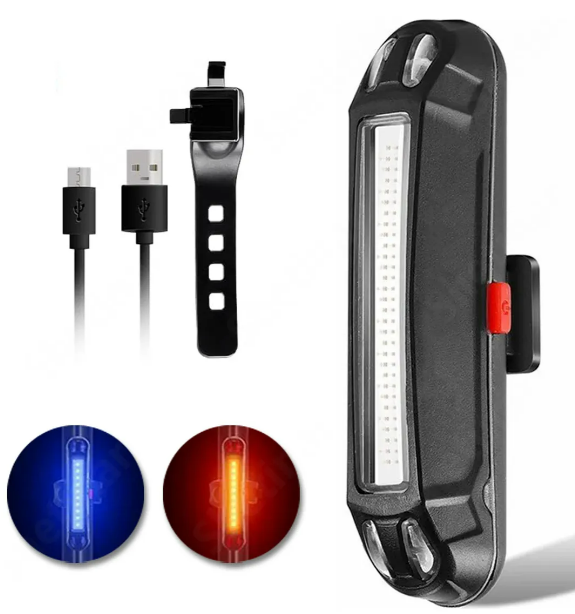 Foto 4 pulgar | Xtellar Juego De 2 Luces Rojo Y Azul Led Estroboscópicas Usb Recargables Para Bicicletas Con 5 Modos De Iluminación