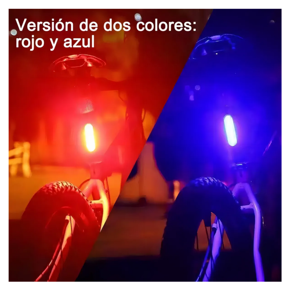 Foto 5 | 2pz Luces Usb Recargable Led Estrobo Para Bicicleta 5 Modos Belug  Negro
