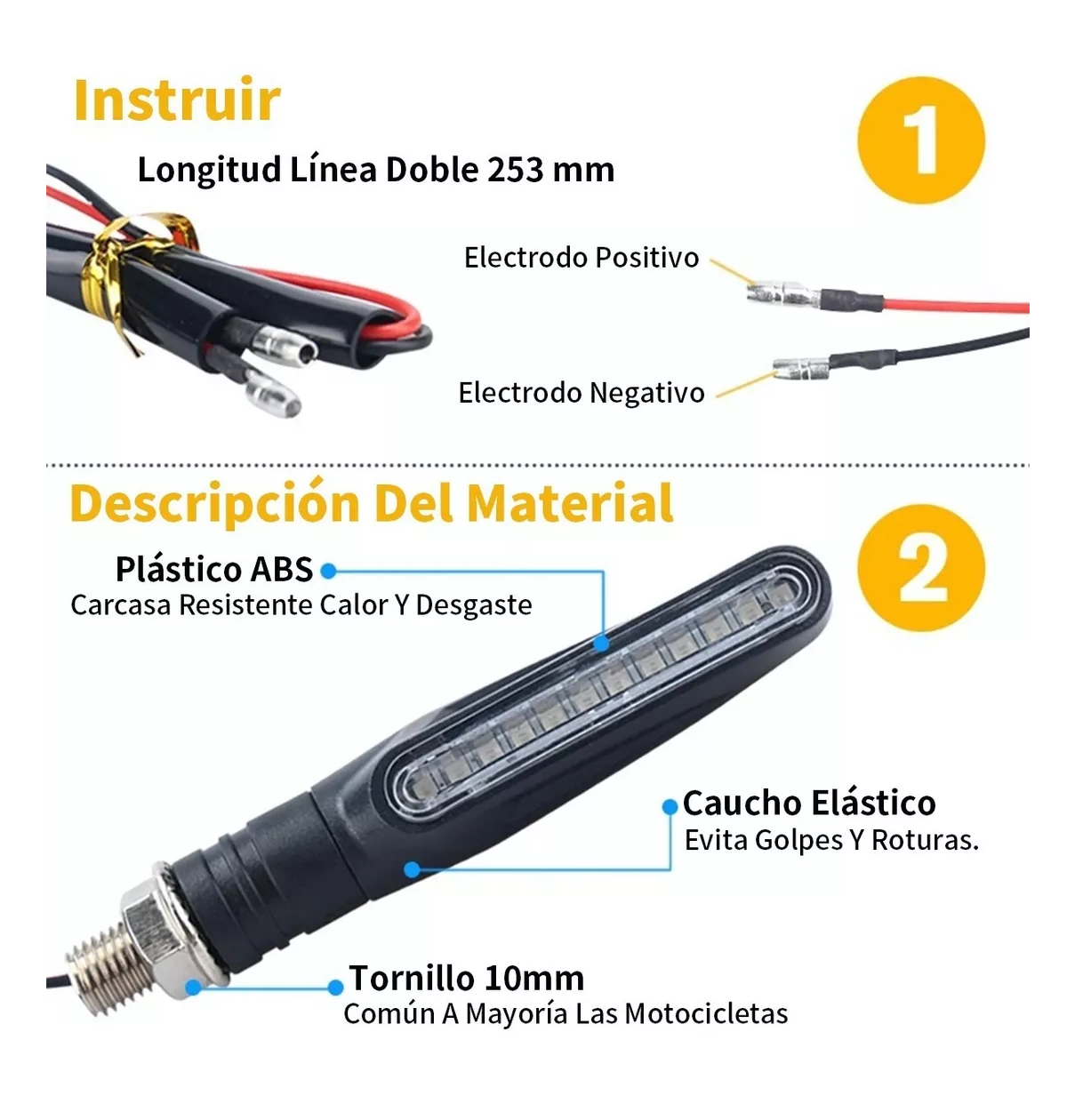 Foto 3 pulgar | Direccionales Led Indicador Belug 12v color Negro 4 Piezas