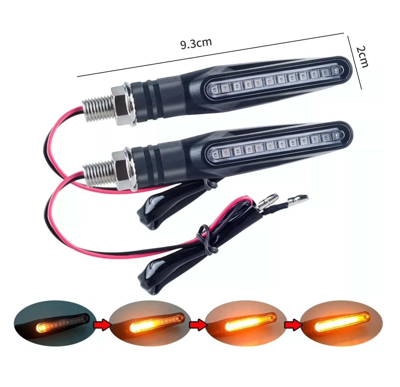 Foto 4 pulgar | Direccionales Led Indicador Belug 12v color Negro 4 Piezas