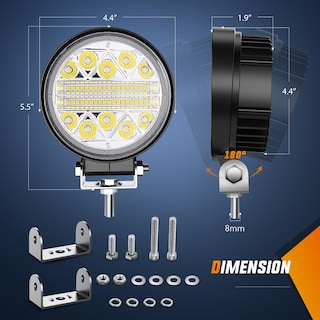 Foto 2 | Combo Led Pods Nilight, 4.5 Pulgadas, 69 W, Redondo, Inundación, 2 Unidades - Venta Internacional.