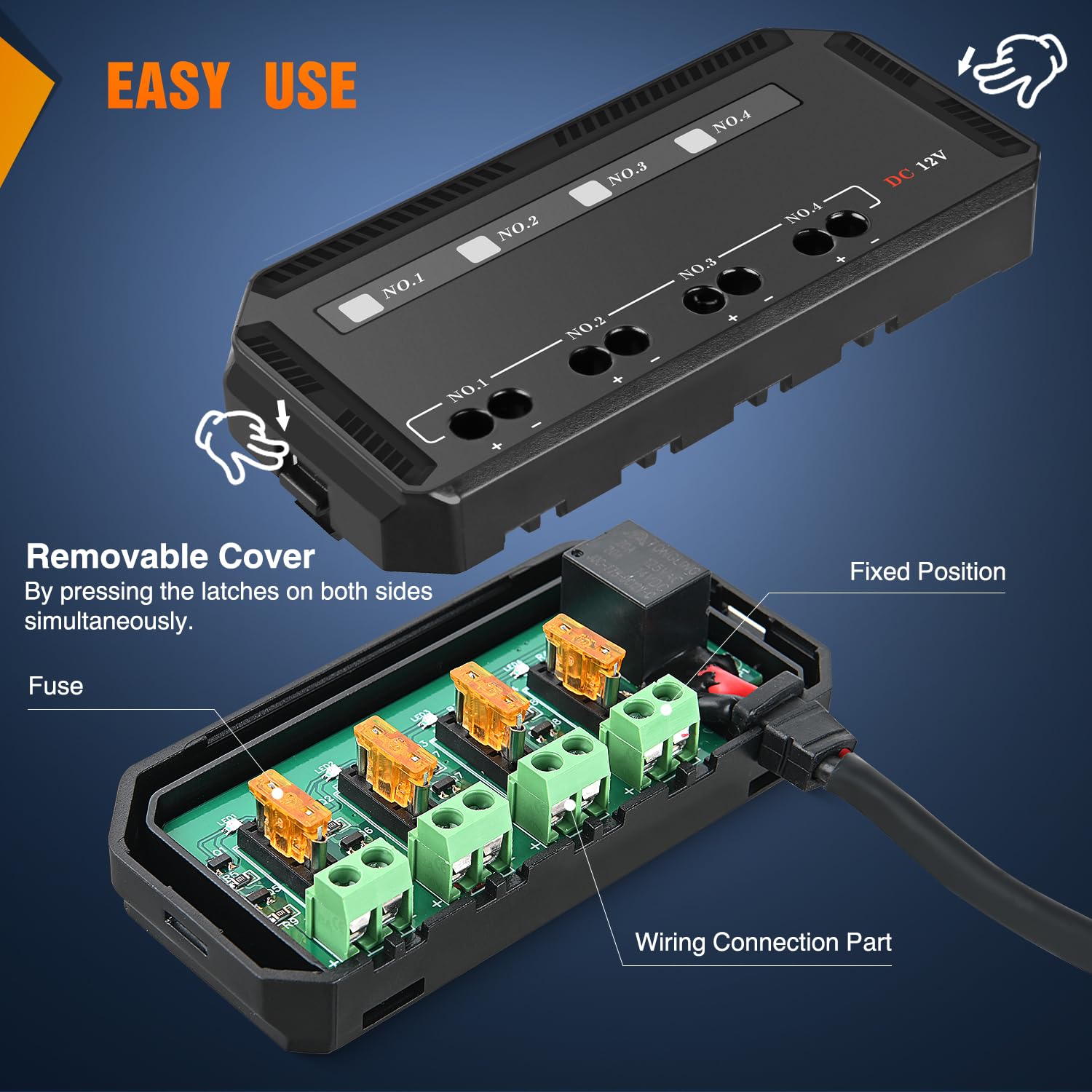 Foto 6 pulgar | Caja De Fusibles Nilight, 12 V, 20 A, Con Indicador Led, 4 Circuitos, Motocicleta - Venta Internacional.
