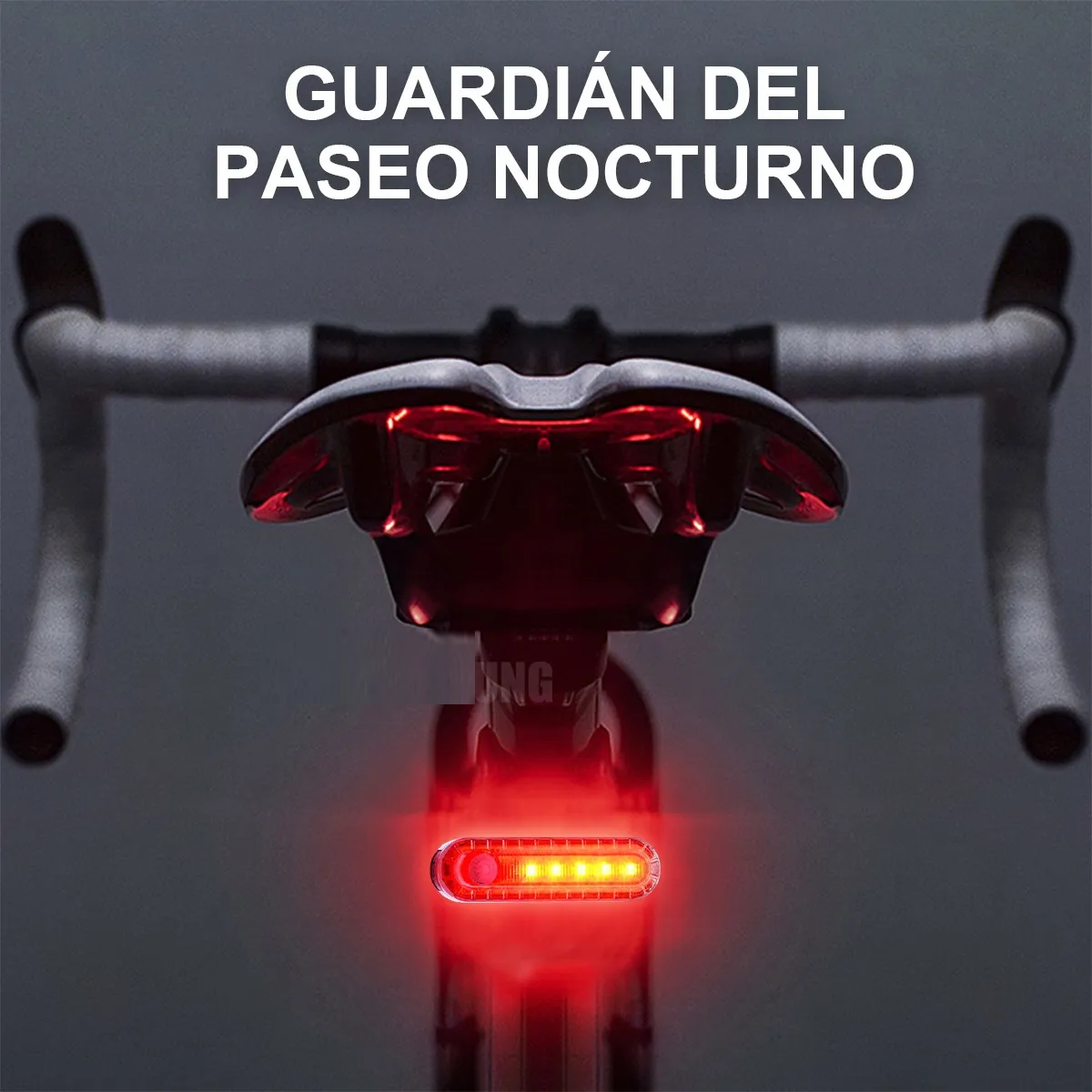 Foto 6 pulgar | 4pz Luces Usb Recargable Belug Led Estrobo Para Bicicleta 4 Modos Negro