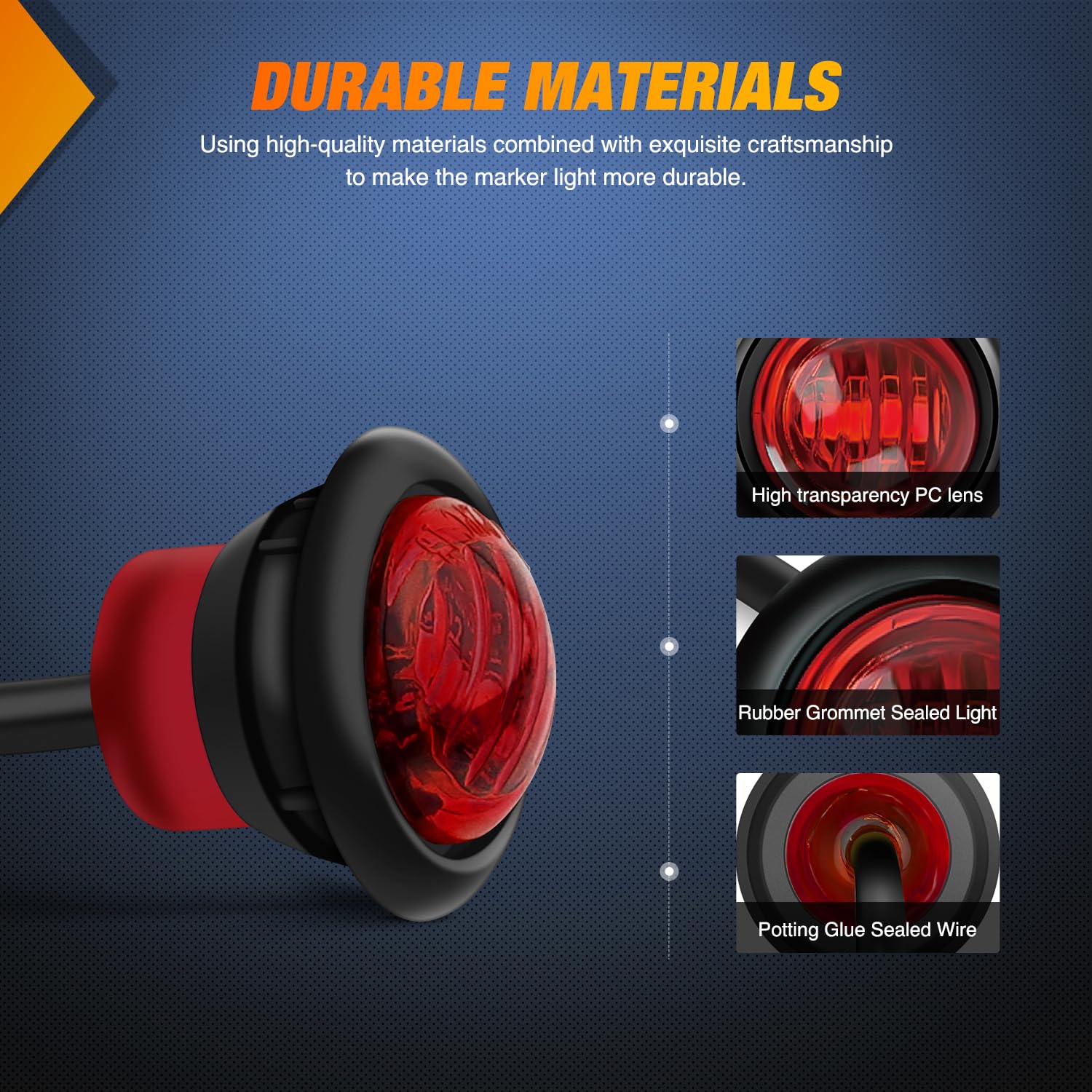 Foto 5 pulgar | Rotulador Redondo Nilight De 3/4 Pulgadas, 10 Unidades, Led Rojo, Resistente Al Agua - Venta Internacional.