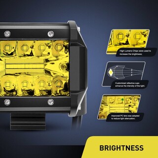 Foto 2 | Faros Antiniebla Nilight, Cápsulas Led Amarillas De 4 Pulgadas, 60 W, Para Todo Terreno - Venta Internacional.
