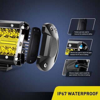 Foto 4 | Faros Antiniebla Nilight, Cápsulas Led Amarillas De 4 Pulgadas, 60 W, Para Todo Terreno - Venta Internacional.
