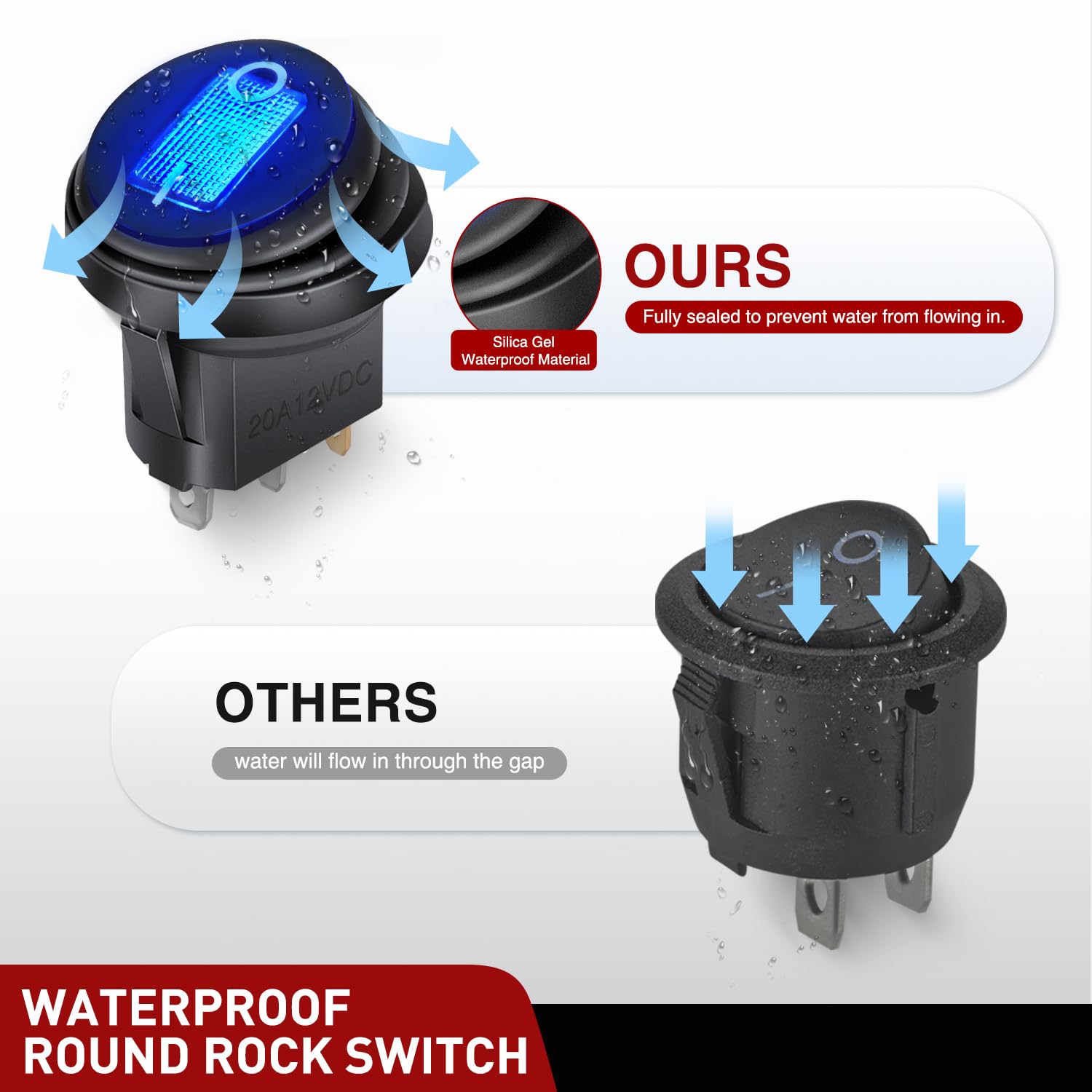 Foto 6 pulgar | Switch Nilight, Balancín Redondo, Impermeable, Led, 12 V, 20 A - Venta Internacional.