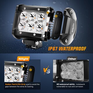 Foto 4 | Pods De Luz Led Nilight, Haz Puntual Morado De 4 Pulgadas, 18 W, 12 V/24 V - Venta Internacional.