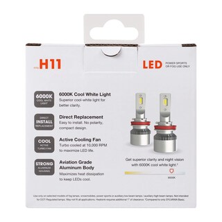 Foto 2 | Bombillas Led Powersport Para Faros Delanteros Sylvania H11 6000 K, Paquete De 2 - Venta Internacional.
