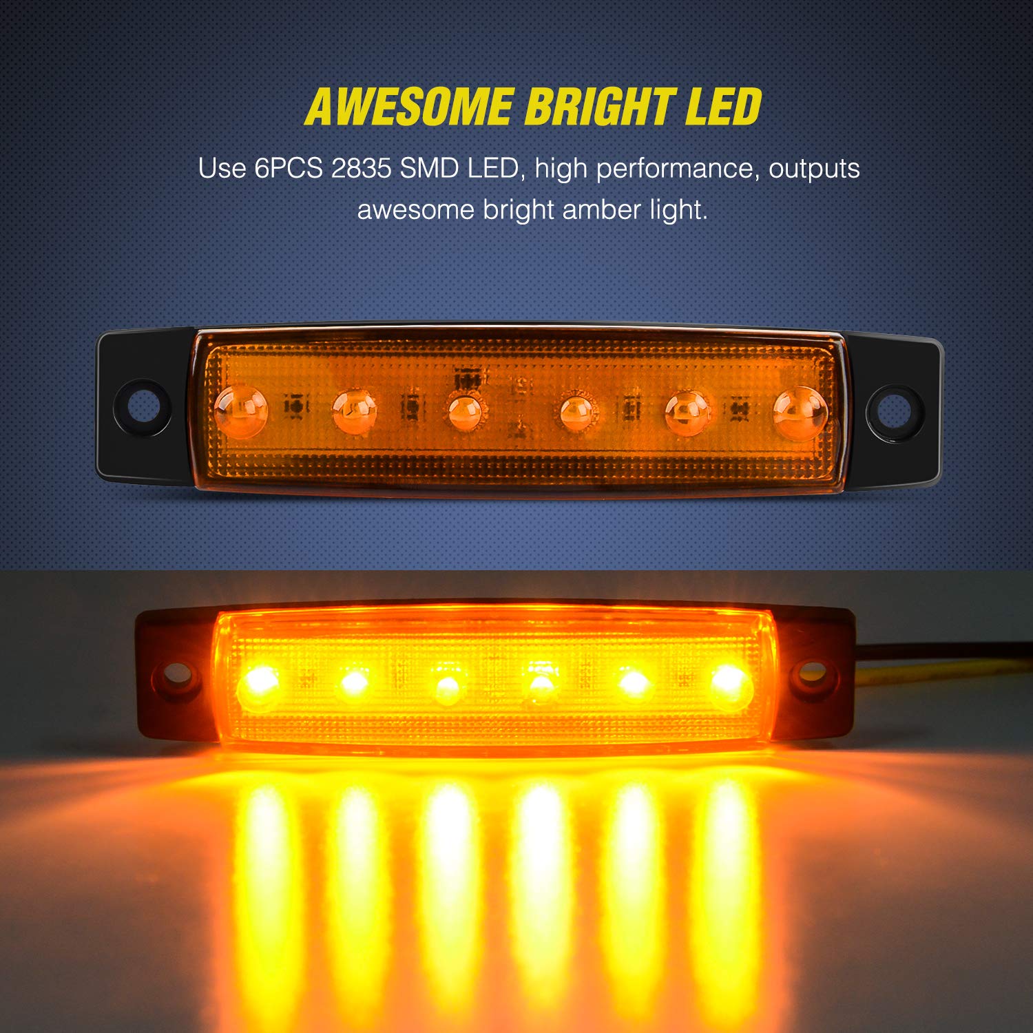 Foto 4 pulgar | Rotulador Led Nilight Tl-14, 10 Unidades, 9,7 Cm, Color Ámbar - Venta Internacional.