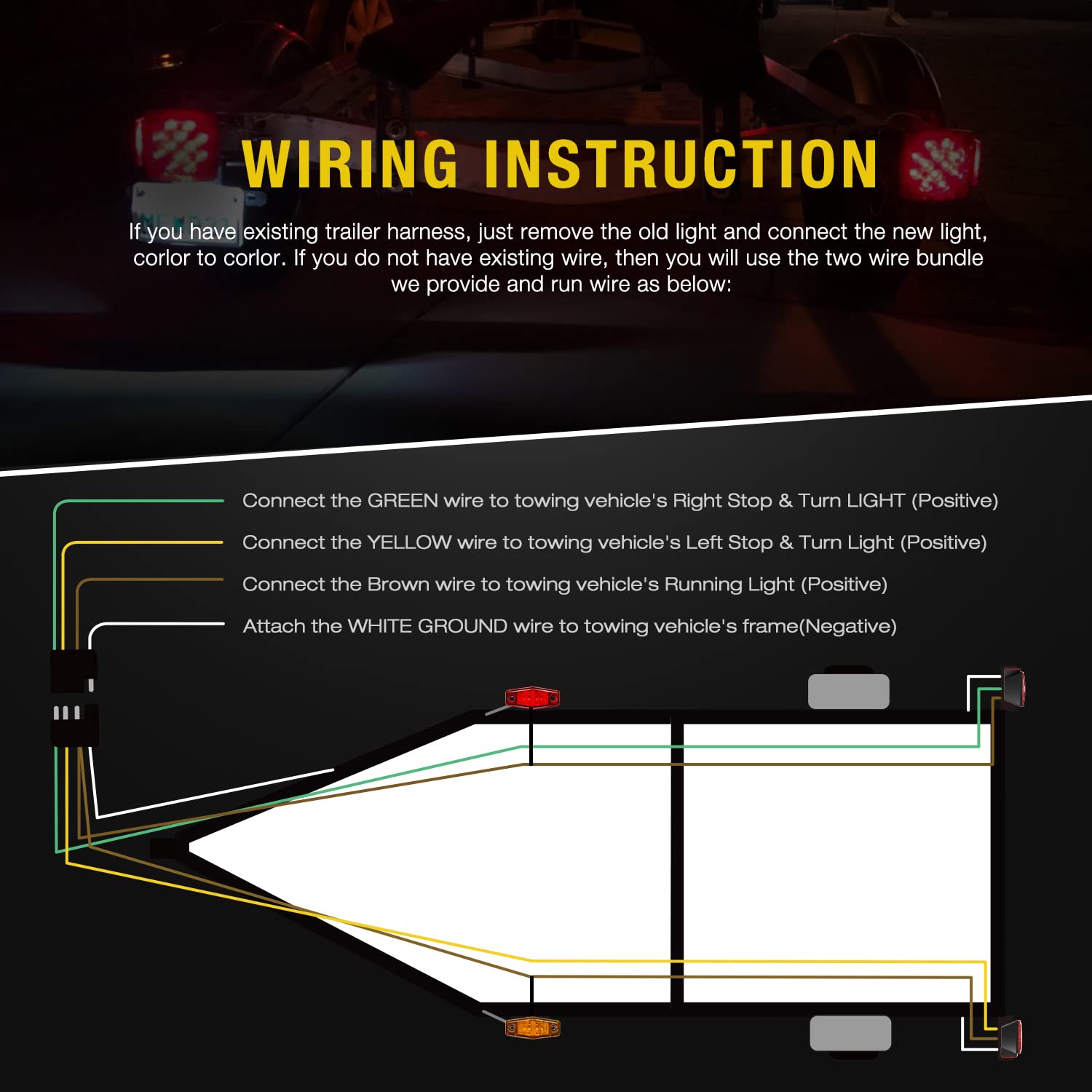 Foto 6 pulgar | Kit De Luces Led Nilight, Cuadradas, Con Tope Giratorio, 12 V - Venta Internacional.