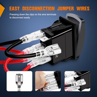 Foto 7 | Interruptor Basculante Nilight Utv, Luces De Marcha Atrás, 12 V, 24 V, 5 Pines Spst - Venta Internacional.