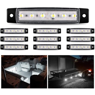 Foto 1 | Luz Indicadora Led Nilight, 10 Unidades, 3,8 Pulgadas, 6 Led, 12 V Dc - Venta Internacional.