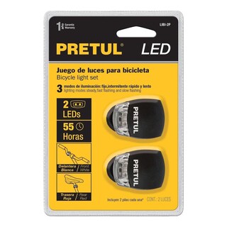 Foto 3 | Linternas De Silicón Para Bicicleta 2 Piezas Pretul