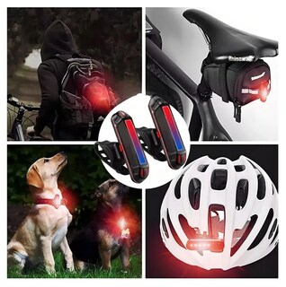 Foto 2 | Xtellar Luces Led Estroboscópicas Usb Recargables Para Bicicletas Pack De 2 Multimodal Y Resistente Al Agua