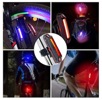 Foto 3 | Xtellar Luces Led Estroboscópicas Usb Recargables Para Bicicletas Pack De 2 Multimodal Y Resistente Al Agua